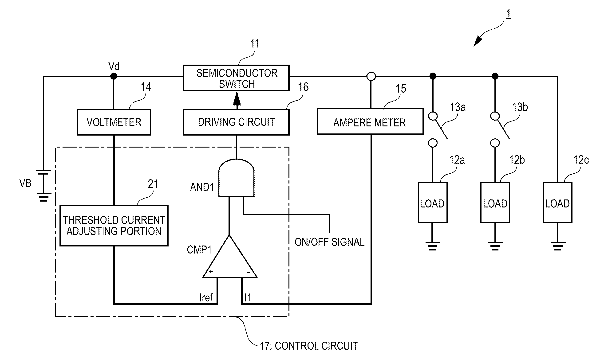 Load circuit protection device
