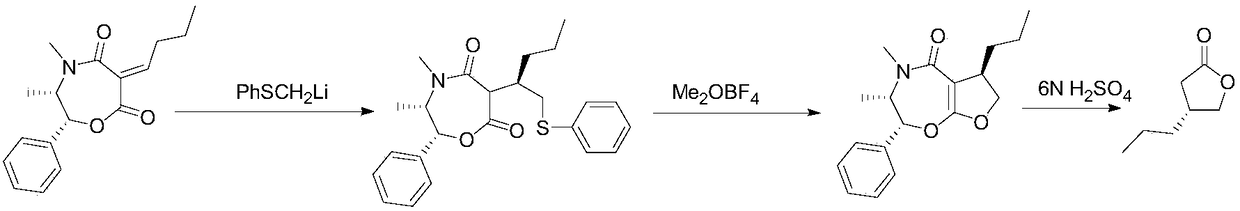 Optically pure (R)-4-n-propyl-dihydrofuran-2(3H)-one preparation method