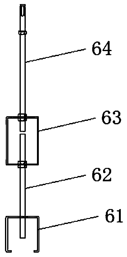 Installation structure of assembly type prefabricated stepped ceiling light trough