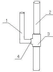 Method for preventing hematoxylin from blocking pipe