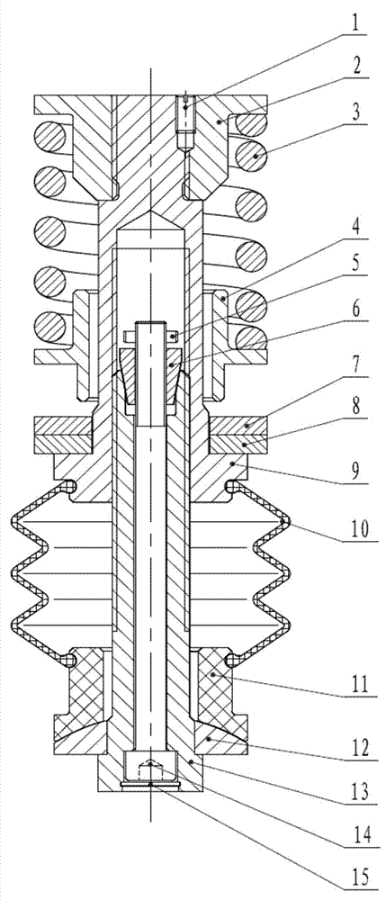 Suspension device for electromagnetic track brake of track traffic vehicle