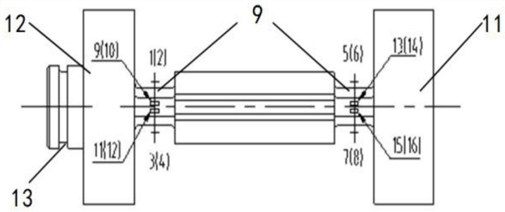 Six-component high-precision micro rolling torque measuring device and measuring method