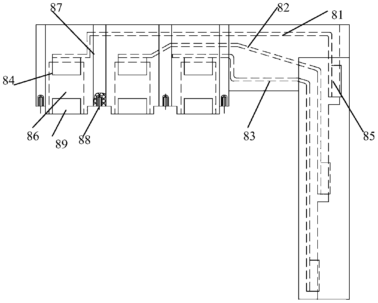 Vertical lifting dual power supply device