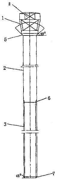 Valve rod forging and cold extruding formation process