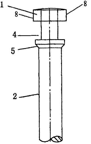 Valve rod forging and cold extruding formation process