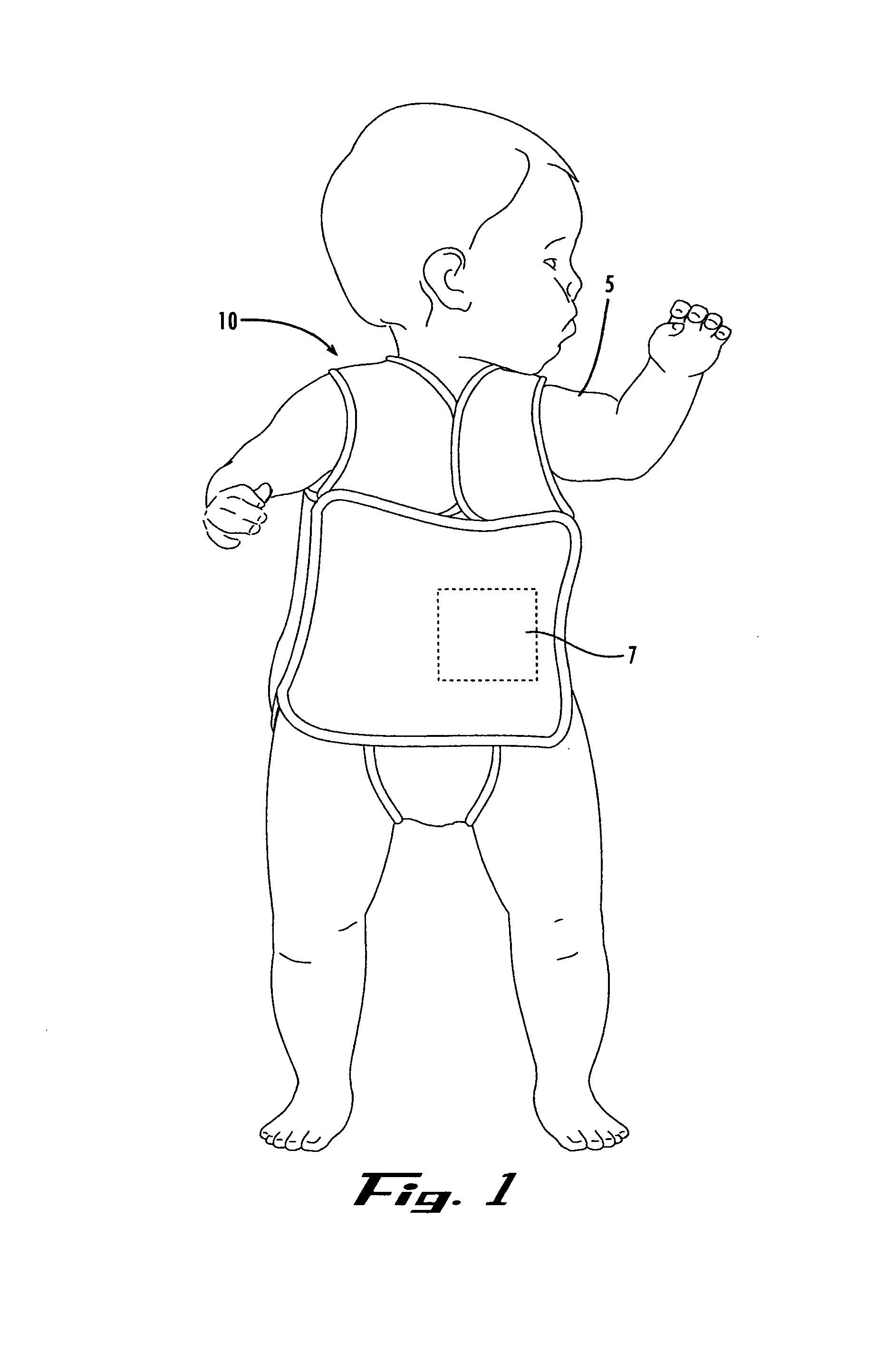 Garment for accomodating medical devices