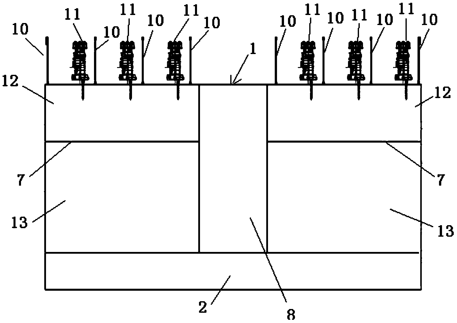 Flexible high voltage direct current transmission project converter station and arrangement method thereof