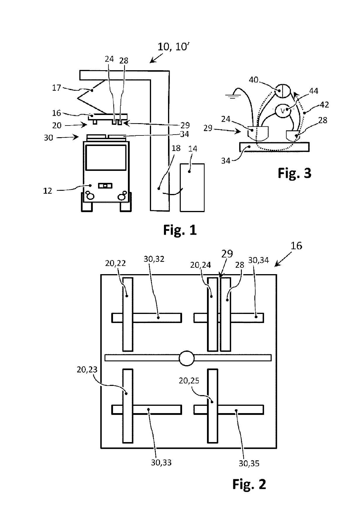 Device for charging an electric vehicle and a method for verifying the contact between a device for charging an electric vehicle and the electric vehicle