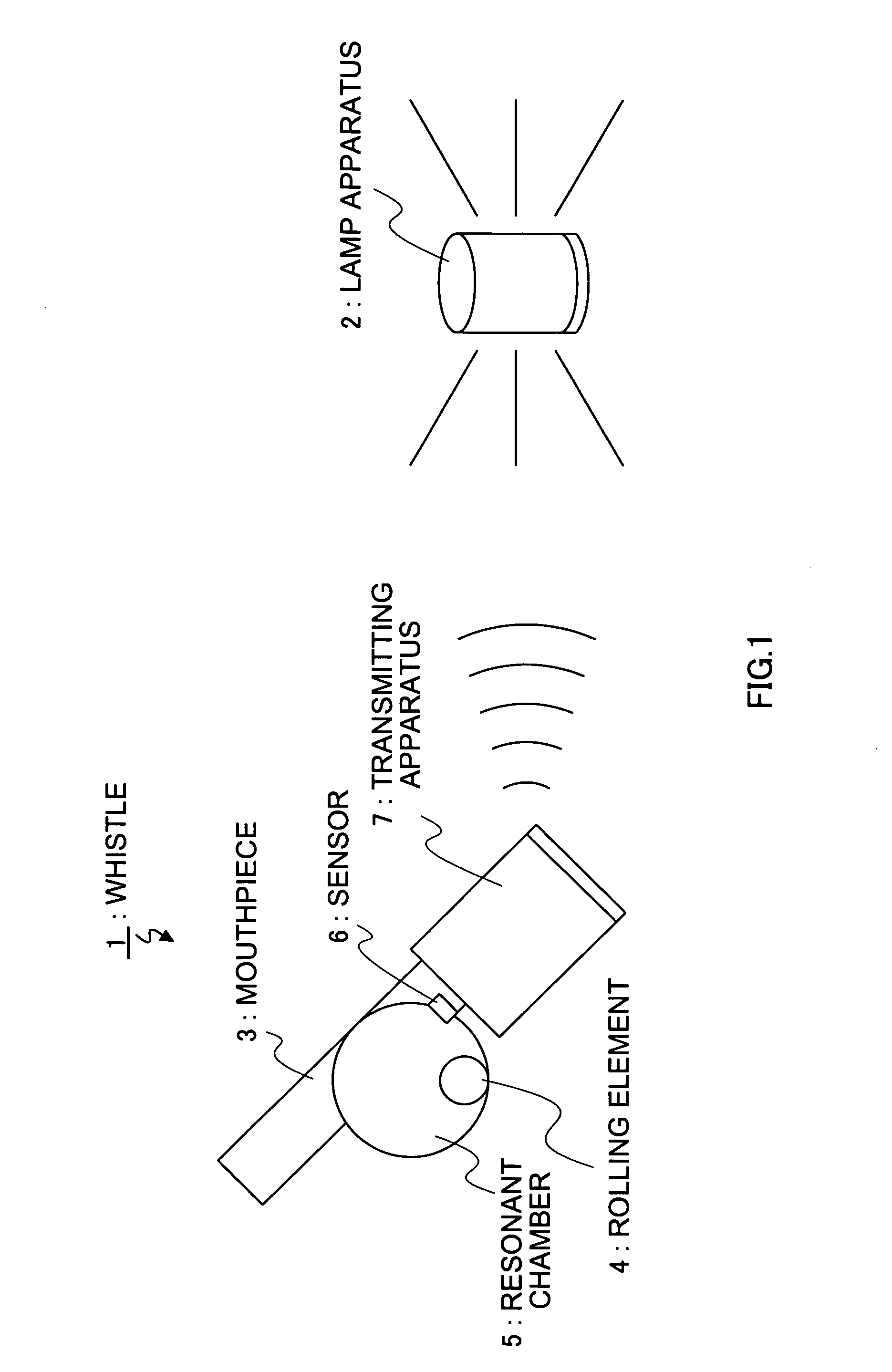 Whistle and whistle notification device