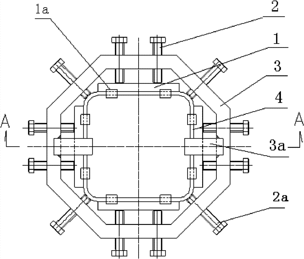 Correcting method and corrector of water jacket aperture of molten steel continuous casting crystallizer