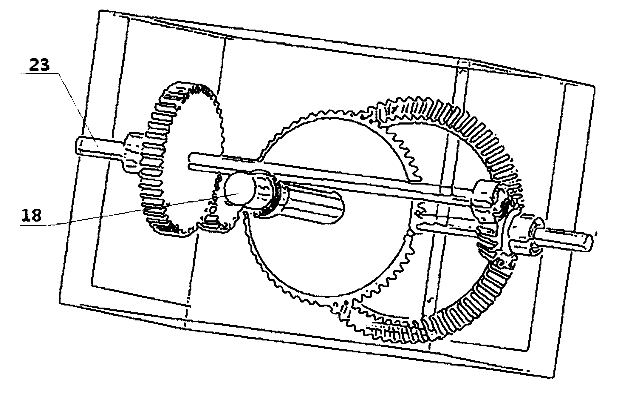 Transmission mechanism for tripe-perched vehicle