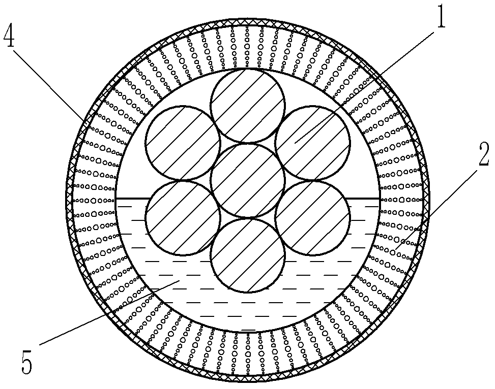 Anti-ice condensation cable and auxiliary facility