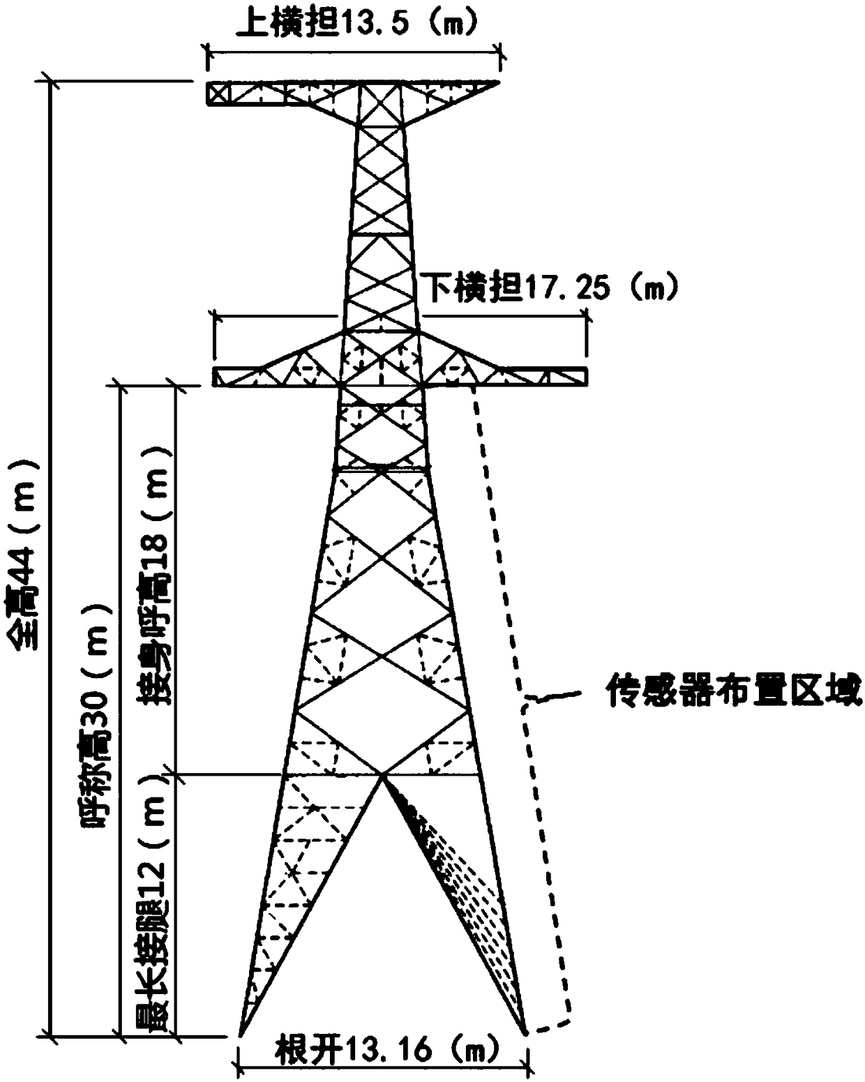 Transmission tower damage recognition method