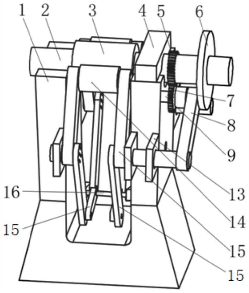Small and medium-sized ring horse frame reaming rotation control device and its application method