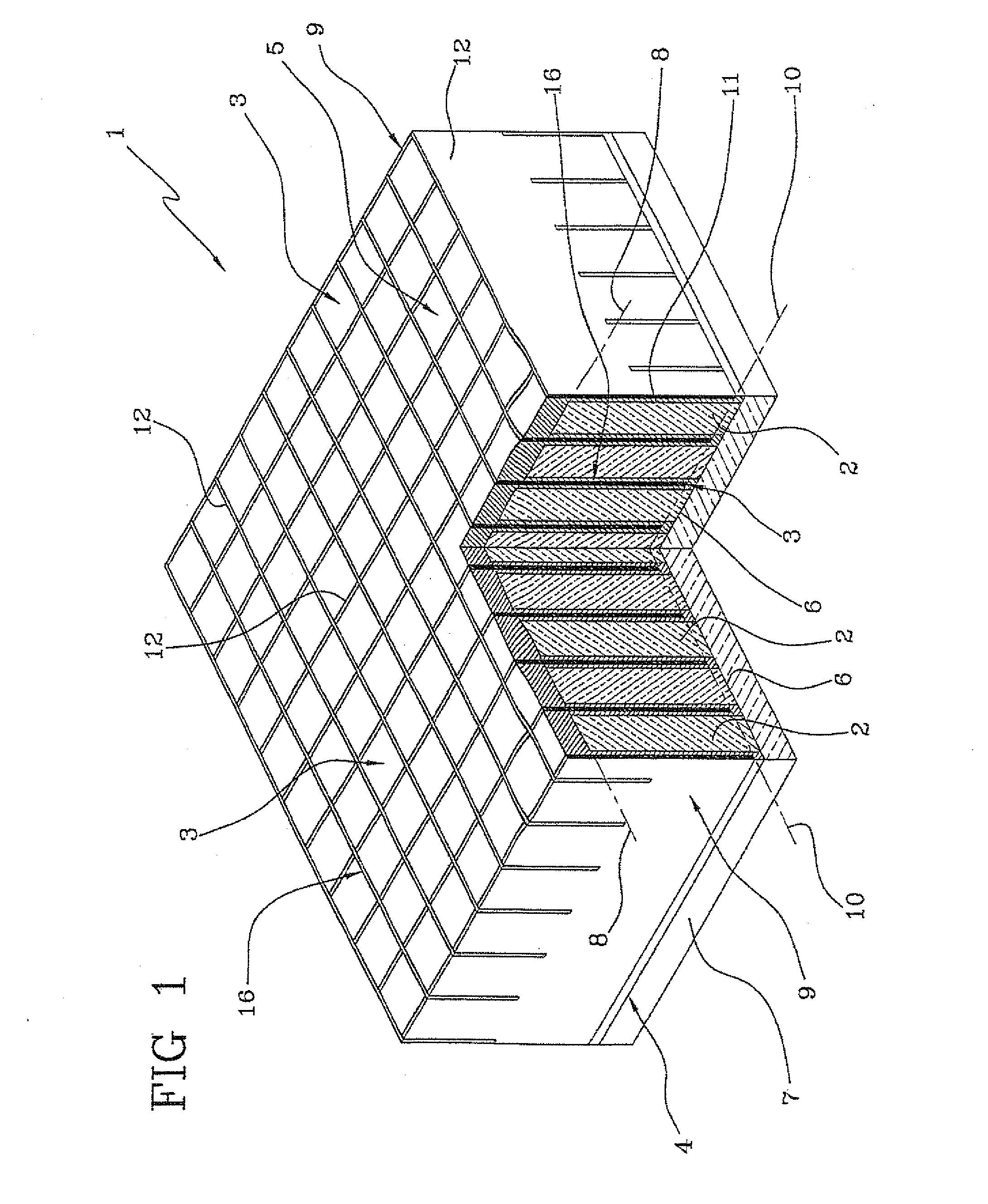 Method for obtaining a scintillation structure