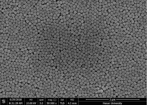 A kind of monodisperse hollow Prussian blue nano microsphere, its preparation method and application