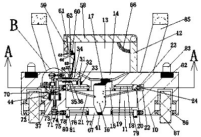 Bi-component elastic mixture bridge expansion joint device and use method thereof