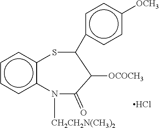 Parenteral dosage form of diltiazem