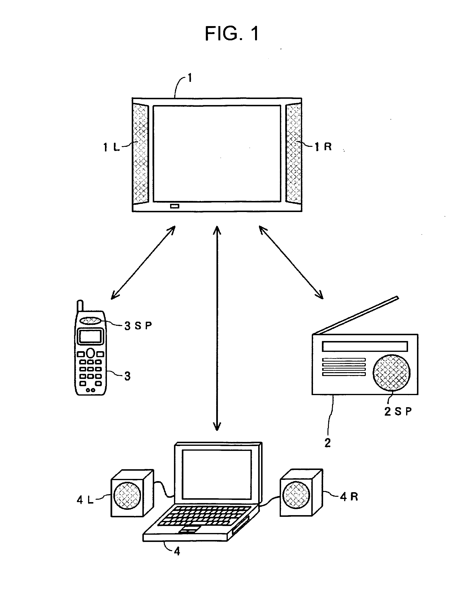 Transmitting/receiving system, transmitting device, and device including speaker