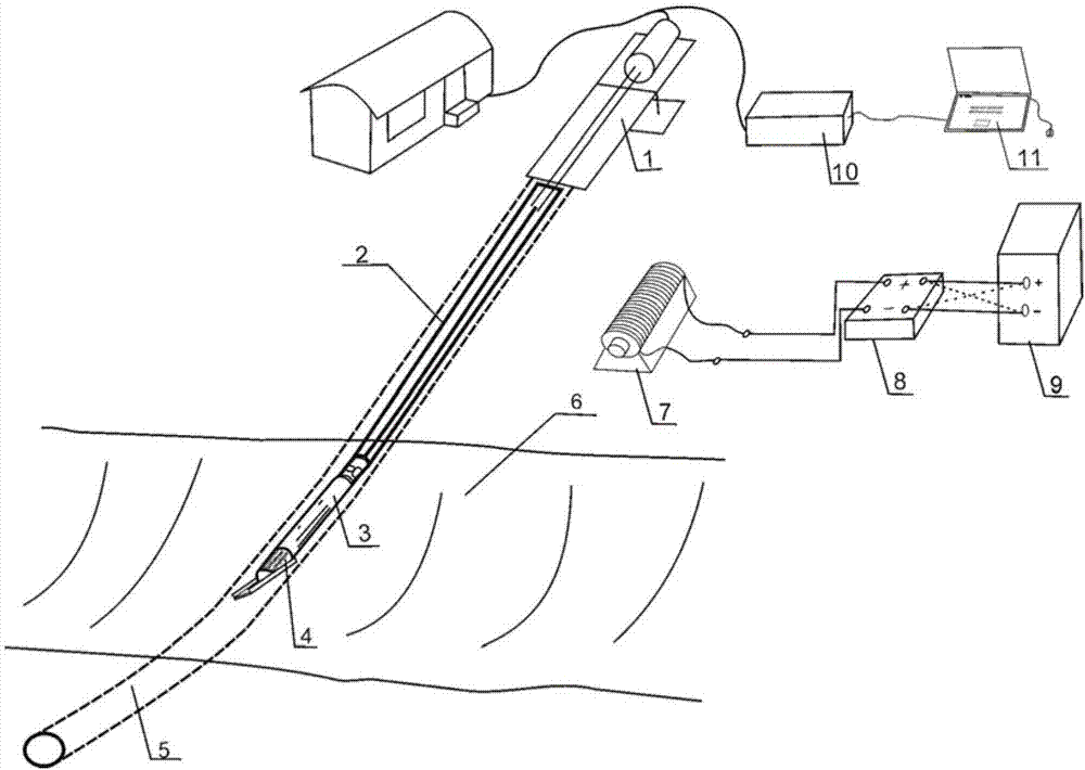 A real-time positioning method and system for horizontal directional drilling based on ground magnetic beacon