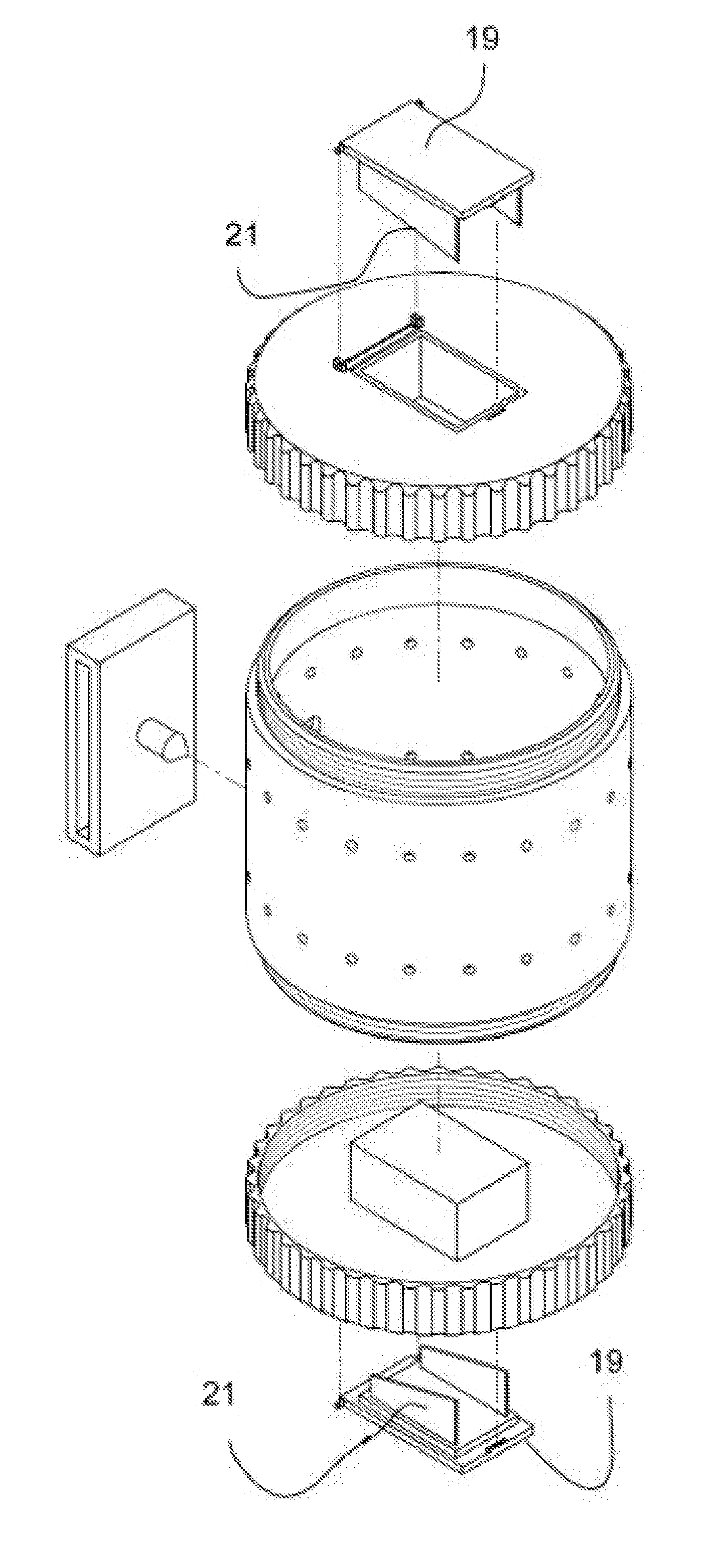 Double ended fishing worm canister