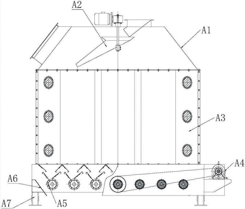 Sieve roller counterflow cooler