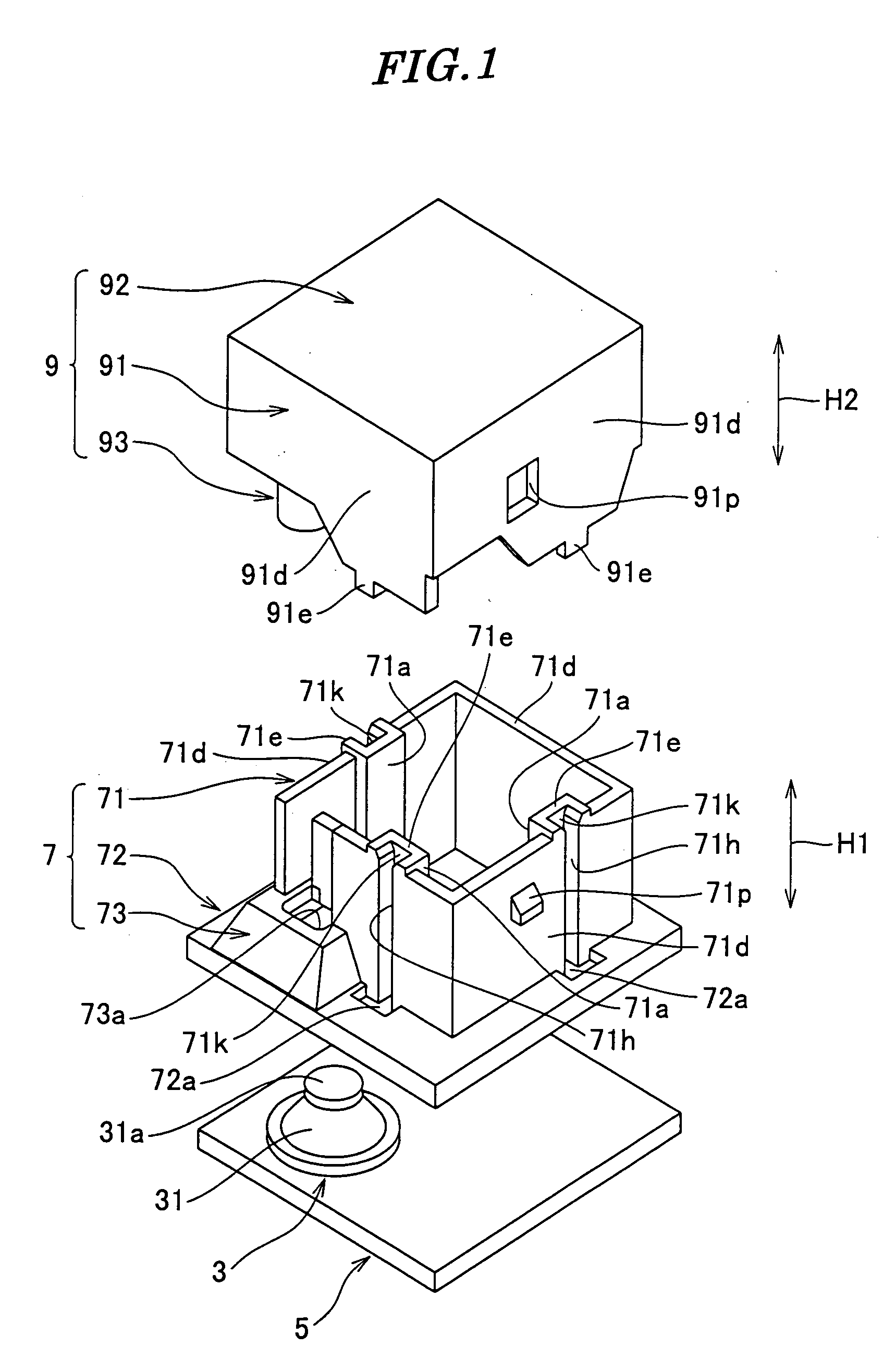 Push type switch