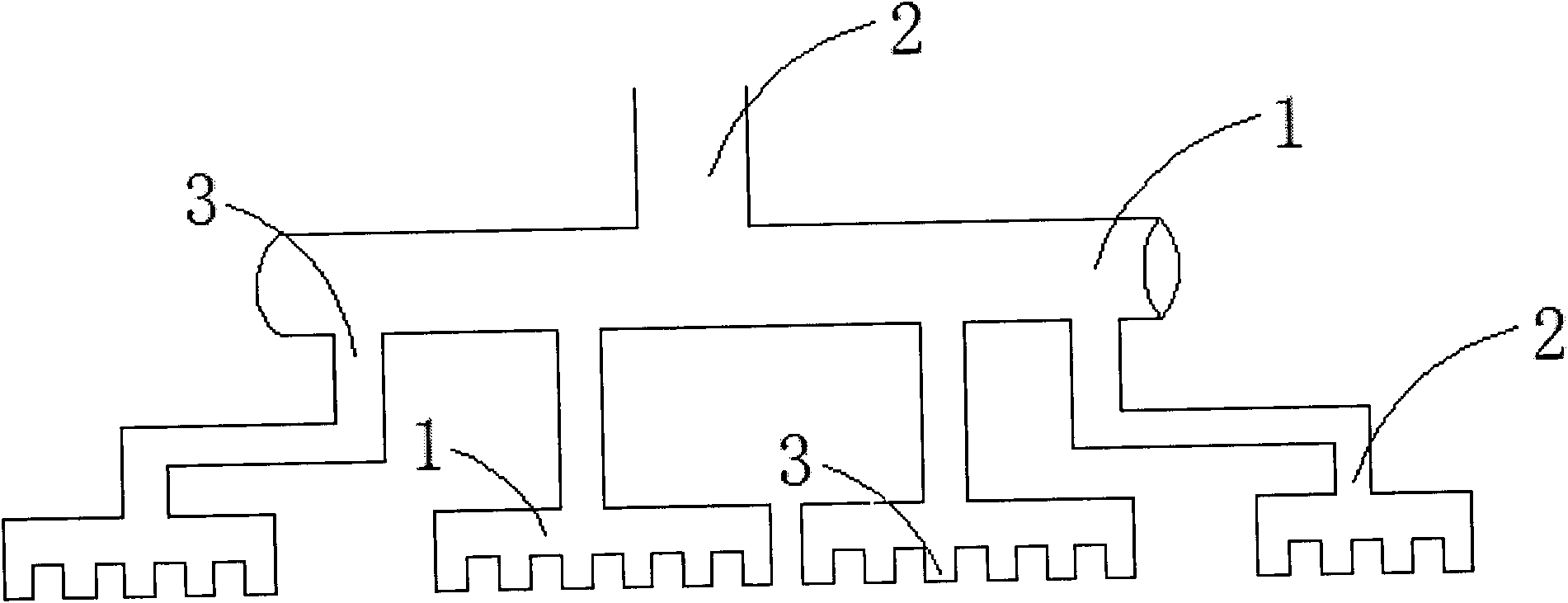 Network distributor gas supply pipeline network system