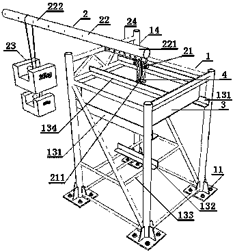 Tensile strength detection device for embedded member of light prefabricated panel