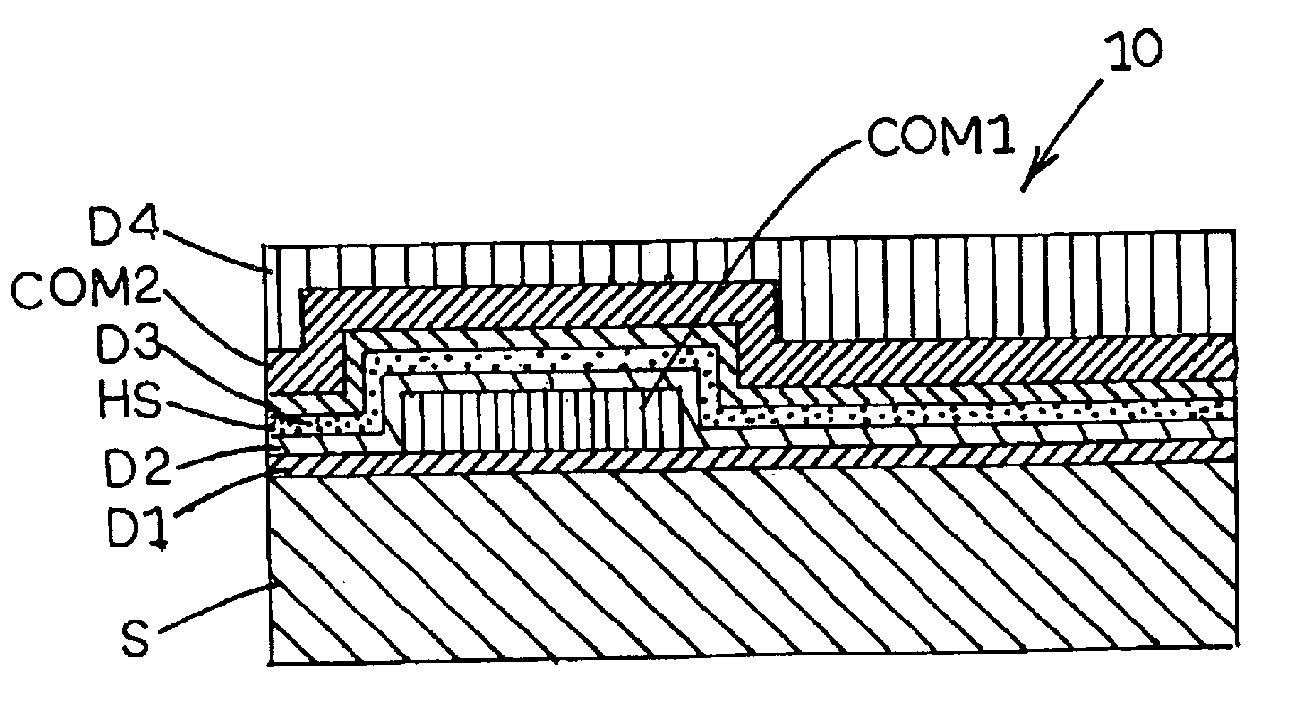 Micro-scale interconnect device with internal heat spreader and method for fabricating same