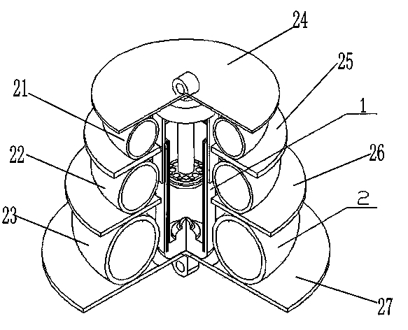Damper with two-way throttle valves and air spring