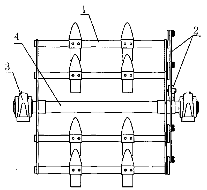 Cavitation roller capable of continuously making caves to plant cotton nutritive bowls by rotation