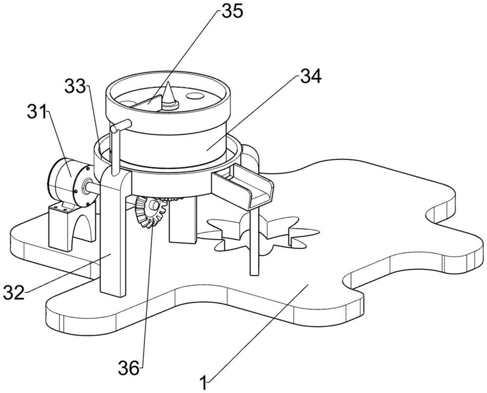 A kind of grinding and pulverizing mechanism for calcium carbonate extraction