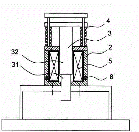 Permanent magnet assisted electromagnetic punching machine