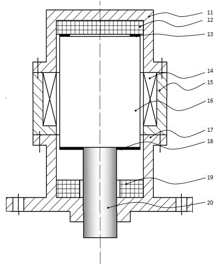 Permanent magnet assisted electromagnetic punching machine