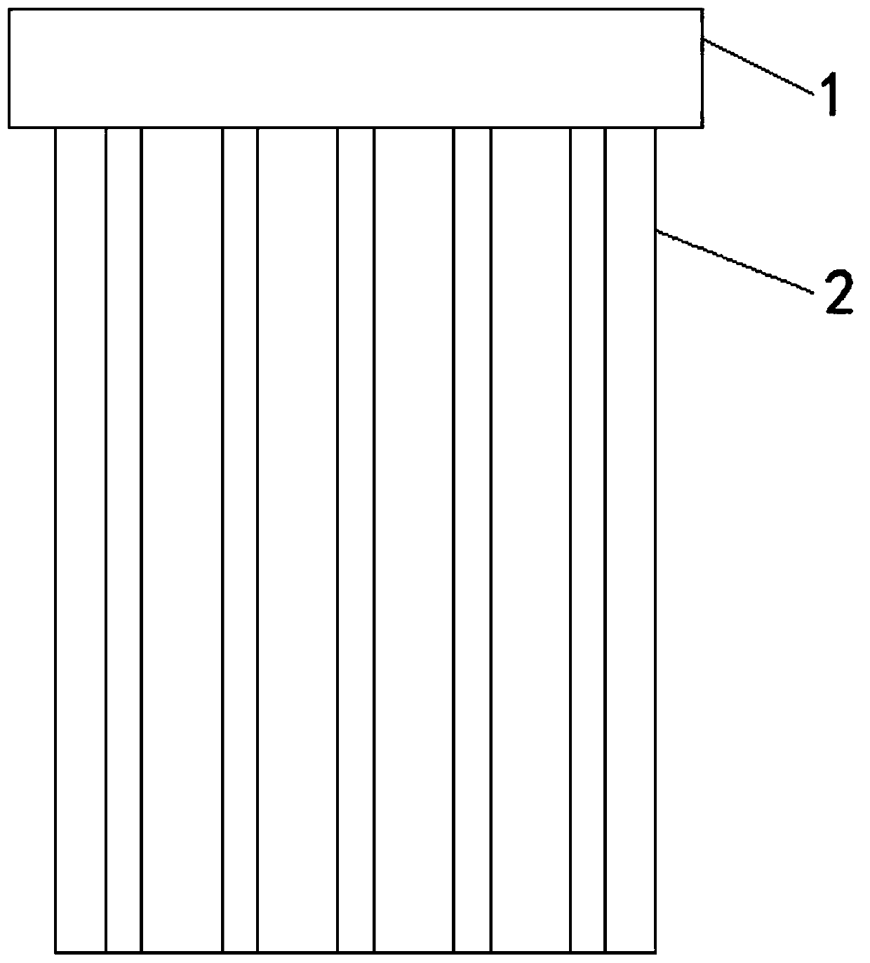 Internal filter element of precious metal recoverer