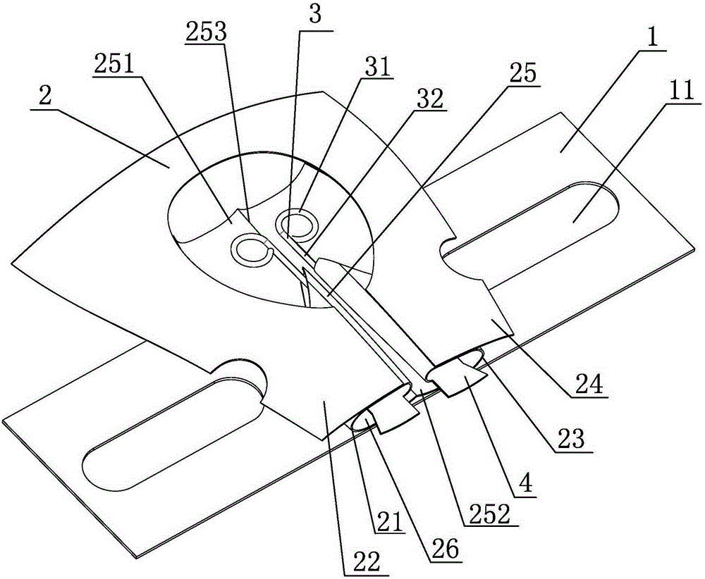 A cloth splicing stitching folder and a cloth splicing method