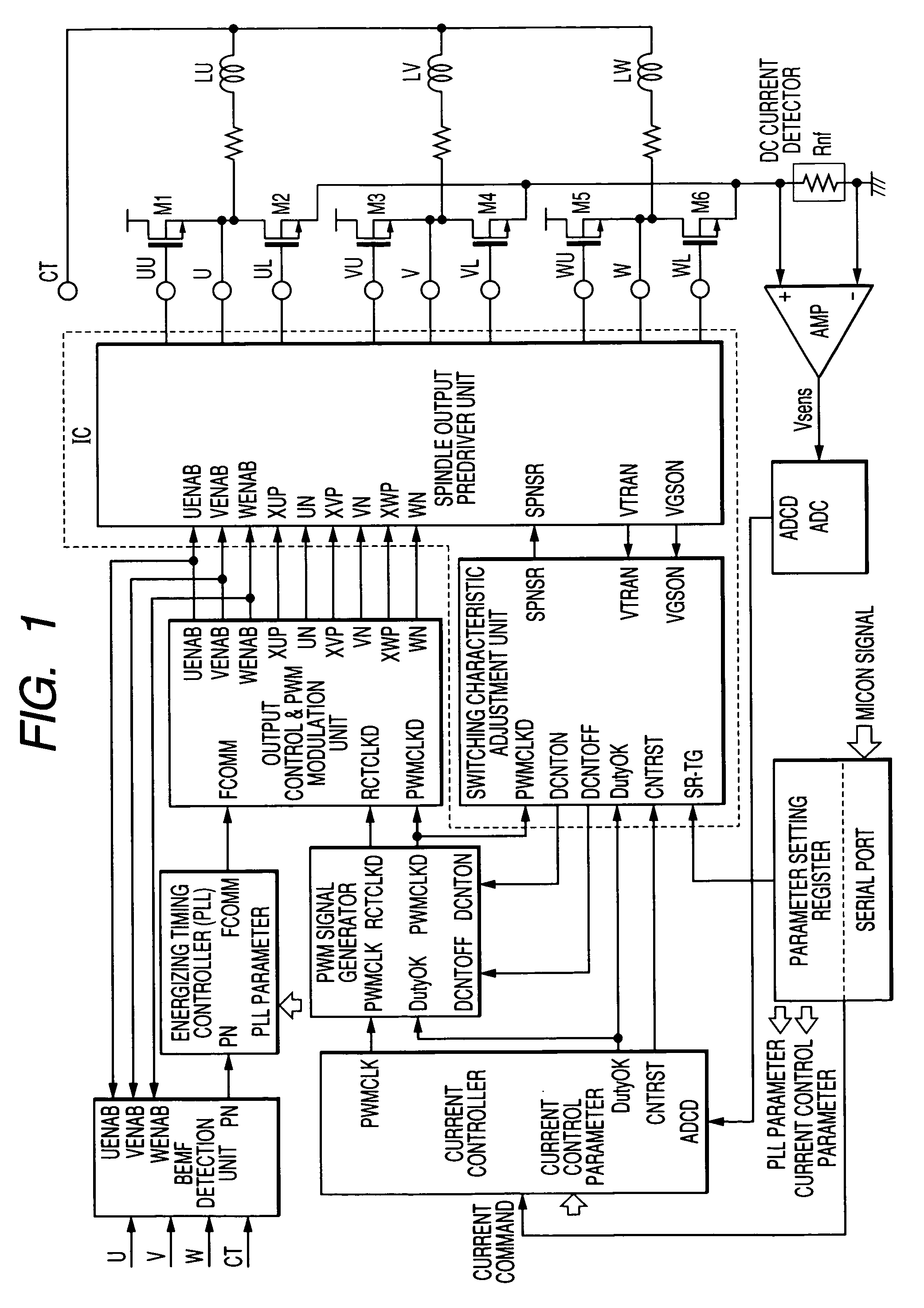 Motor drive device and motor drive integrated circuit device