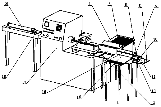 Automatic loading and unloading device of numerical control lathe