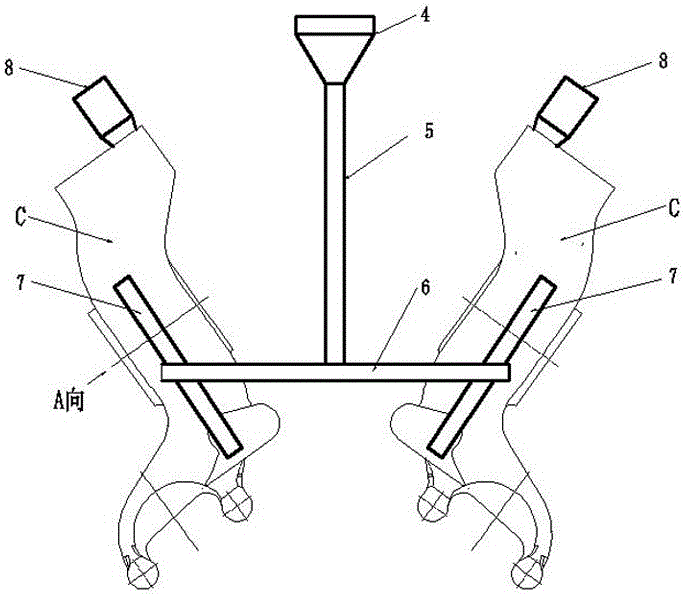 Casting technique of balance shaft bracket