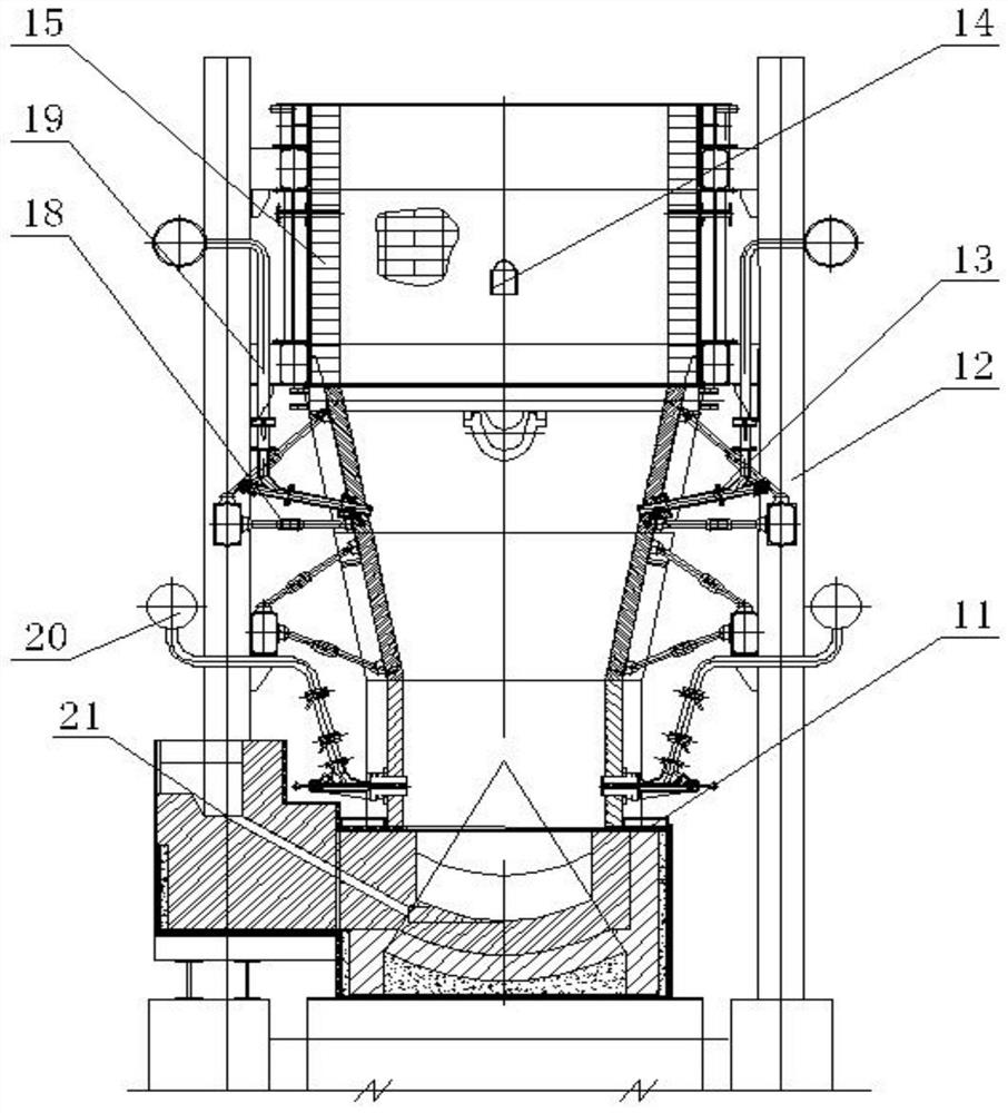 Smelting furnace and smelting method for extracting valuable metals from laterite-nickel ore