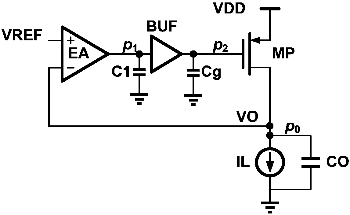 Low-drop-out voltage stabilizer