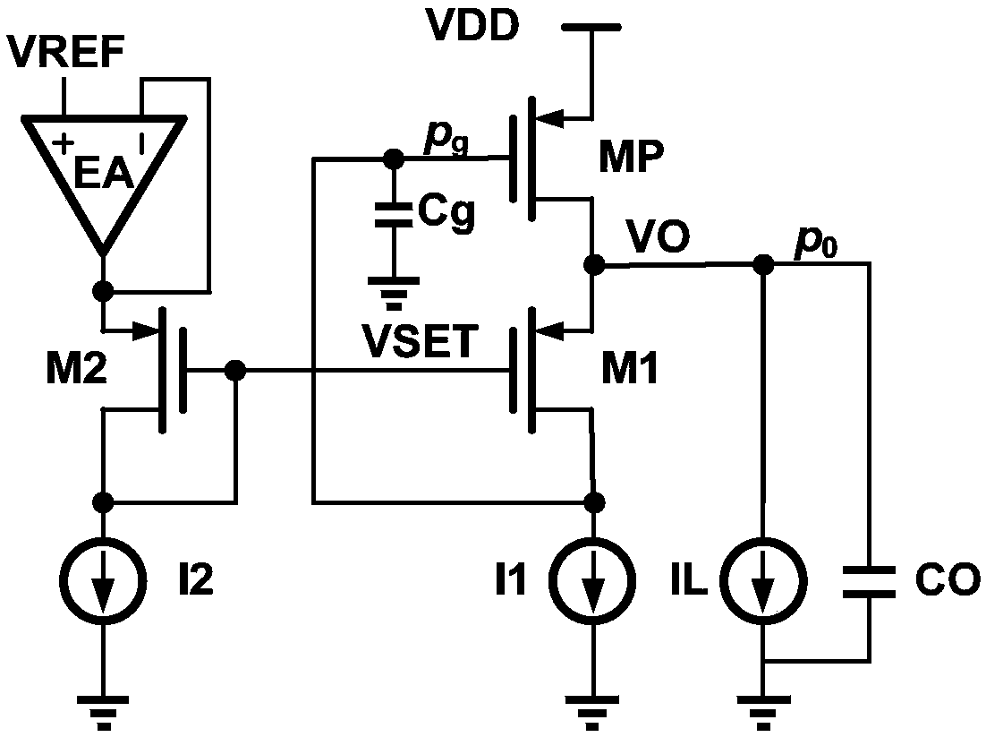 Low-drop-out voltage stabilizer