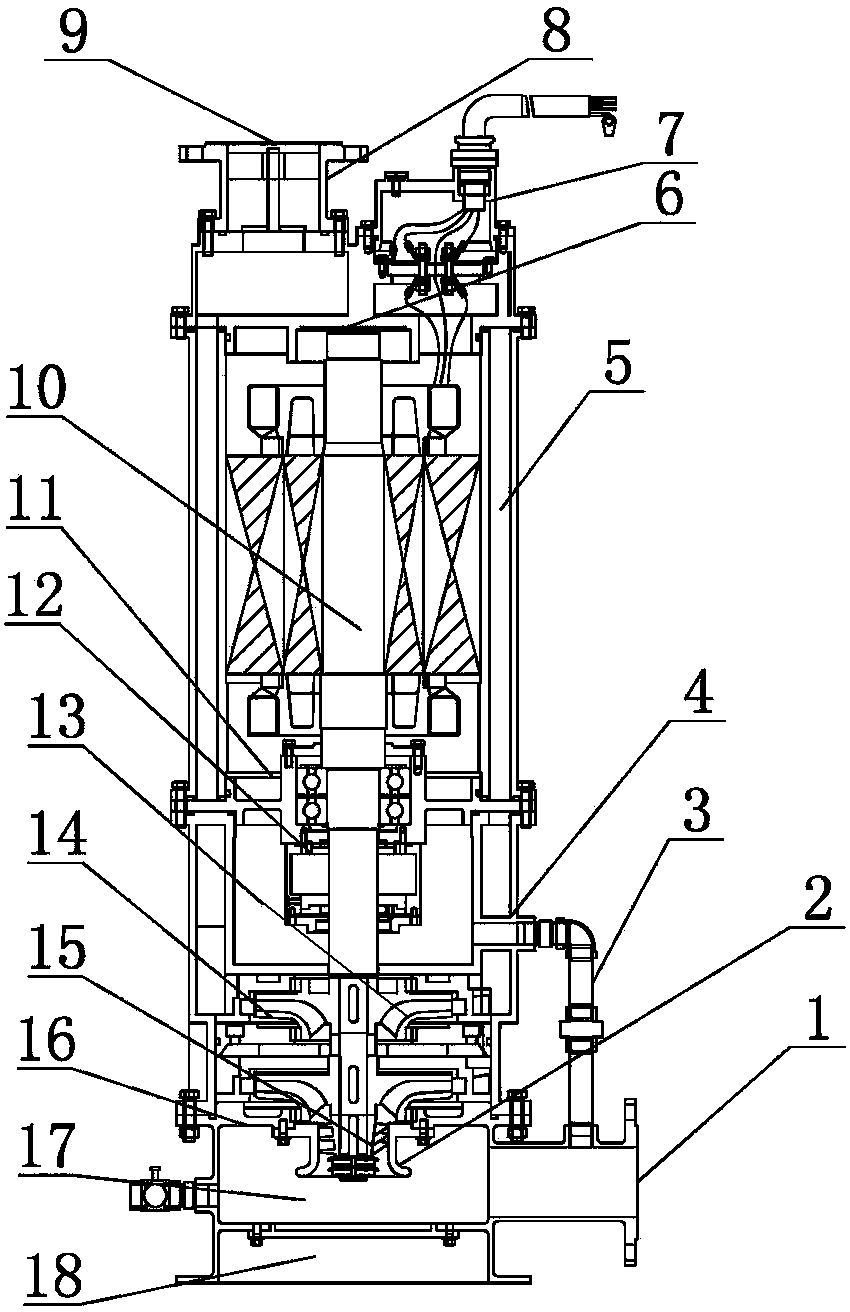 Amphibious vertical sand discharging pump