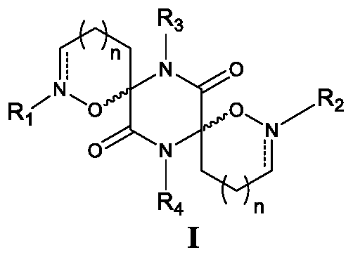 A kind of antiviral active diazoxacyclospirodiketopiperazine alkaloid derivative and preparation method thereof