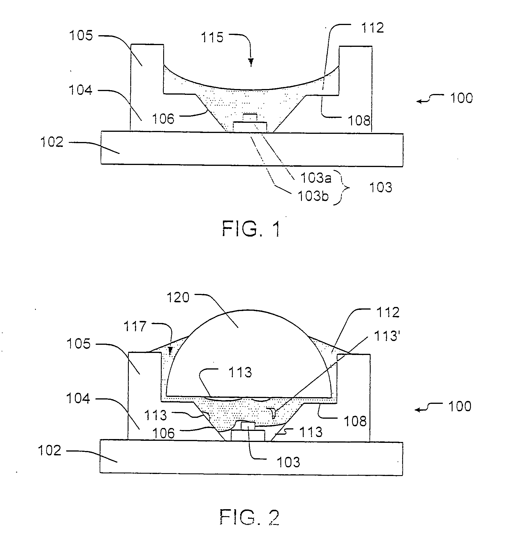 Semiconductor light emitting devices including a luminescent conversion element and methods for packaging the same