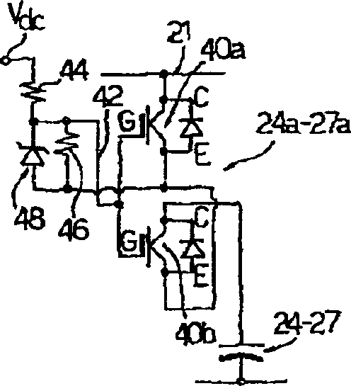 Induction sealing device and corresponding method for producing packages of pourable food product.