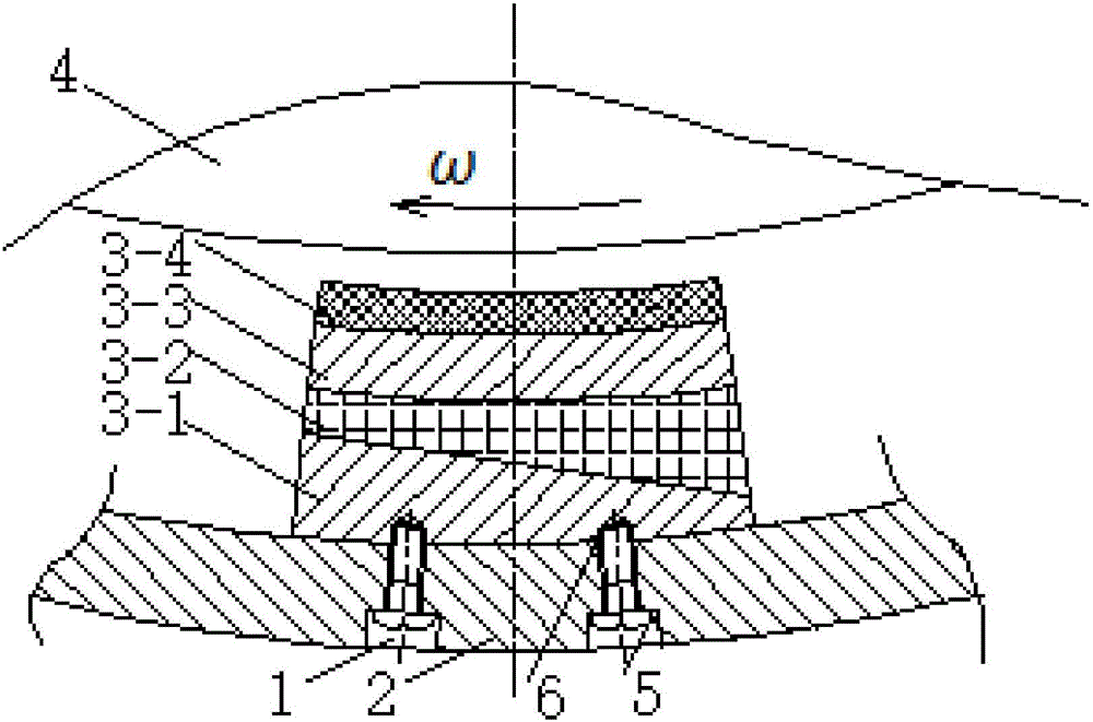 Water-lubricated thrust-radial combined bearing for shaftless propeller