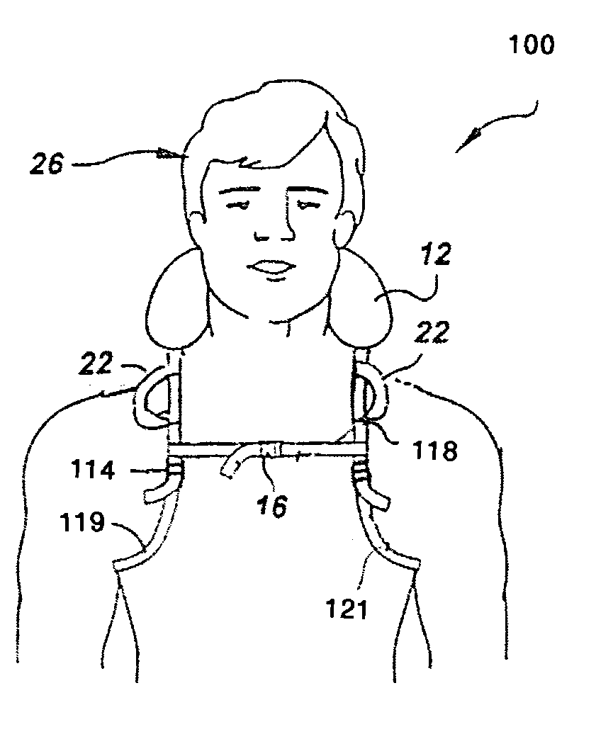 Overhead activity head-and-neck support collar