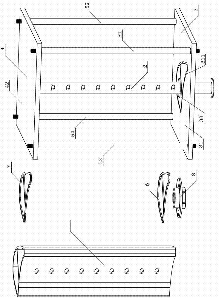 Opened type airplane hot-gas anti-icing test device